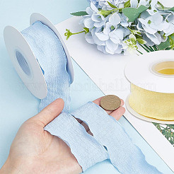 2 Rolls 2 Colors Polyester Ruffled Ribbon for Sewing Decoration&nbsp;OCOR-CY0003-19B