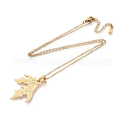304 Stainless Steel Pendant Necklaces&nbsp;NJEW-T018-22G