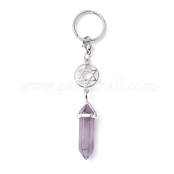 Natural Amethyst Keychain&nbsp;KEYC-JKC00290