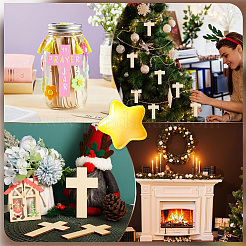 100Pcs Unfinished Wood Cutouts&nbsp;DIY-SP0001-69