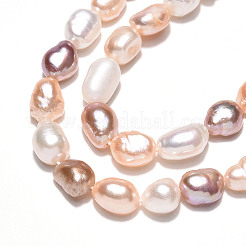 Natural Cultured Freshwater Pearl Beads Strands&nbsp;PEAR-N014-06G-01