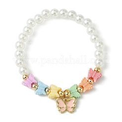ABS Plastic Imitation Pearl Stretch Bracelets&nbsp;BJEW-JB09889