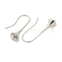 Brass Earring Hooks&nbsp;KK-I655-10P