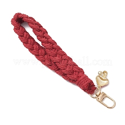 Handmade Woven Cotton Pendant Decorations&nbsp;HJEW-JM02795-04
