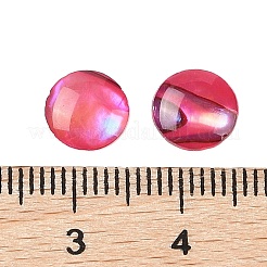 Natural Abalone Shell/Paua Shell Resin Cabochons&nbsp;SSHEL-K003-8MM-01