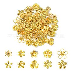 100Pcs 10 Style Brass Bead Caps&nbsp;KK-CJ0002-12