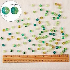 300Pcs 6 Colors Spray Painted Crackle Glass Beads&nbsp;CCG-SZ0001-11D