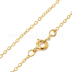 Brass Cable Chain Necklaces&nbsp;X-SW028-G