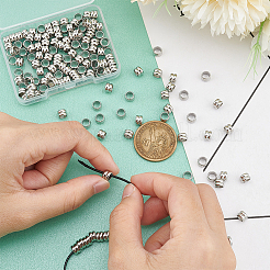 150Pcs 201 Stainless Steel European Beads&nbsp;STAS-UN0048-50