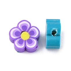 Handmade Polymer Clay Flower Plum Blossom Beads&nbsp;CLAY-Q213-10mm-M