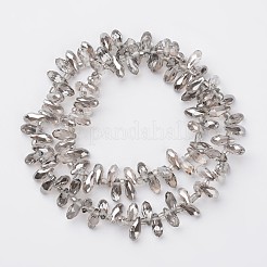 Electroplate Glass Beads Strands&nbsp;EGLA-G006-PL01