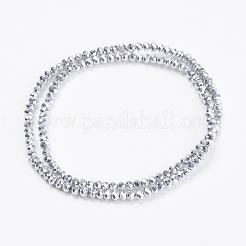 Electroplate Glass Beads Strands&nbsp;GLAA-F076-FP05