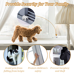 8 Bags 2 Styles Iron Window Security Lock&nbsp;AJEW-GA0011-22