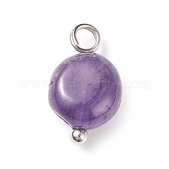 Natural Mixed Stone Charms&nbsp;PALLOY-JF01783-02