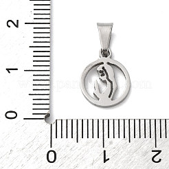 304 Stainless Steel Pendants&nbsp;STAS-P393-04P
