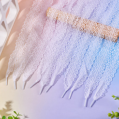 10 Pairs Polyester Lace Shoelaces&nbsp;AJEW-TA0003-14D