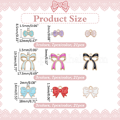 63Pcs 9 Styles Zinc Alloy Enamel Pendants&nbsp;ENAM-ME0001-49