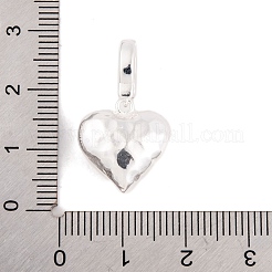 925 Sterling Silver Love Heart Pendants&nbsp;STER-P058-01B-S