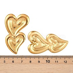 304 Stainless Steel Heart Stud Earrings&nbsp;EJEW-I320-24G-05