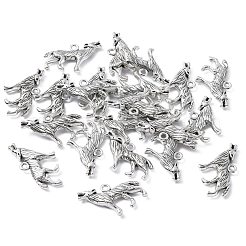 Tibetan Style Alloy Howling Wolf Pendants&nbsp;LF1753Y