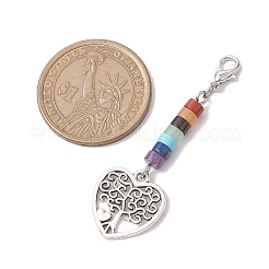 Alloy Tree of Life Pendant Decorations&nbsp;HJEW-JM02062-03