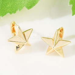 Brass Hoop Earrings&nbsp;EJEW-Q016-10G