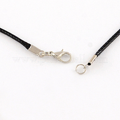 Waxed Cotton Cord Necklace Making&nbsp;X-MAK-S032-1.5mm-A101