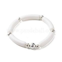 Natural Malaysia Jade(Dyed) & Howlite & Lava Rock & Synthetic Hematite Beads Energy Power Stretch Bracelets Set for Girl Women&nbsp;BJEW-JB07033