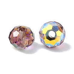 AB Color Plated Glass Beads&nbsp;EGLA-P059-03A-AB12