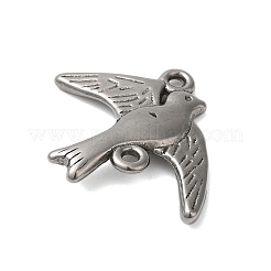 Non-Tarnish 304 Stainless Steel Bird Links Connector Charms&nbsp;STAS-N103-28P