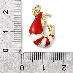Brass Enamel Pendants&nbsp;KK-H092-07G-01