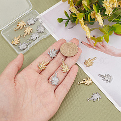 16Pcs 2 Colors 304 Stainless Steel Pendants&nbsp;STAS-PH0004-62