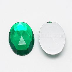 Acrylic Rhinestone Flat Back Cabochons&nbsp;GACR-Q011-30x40-12