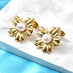 304 Stainless Steel Stud Earring Findings&nbsp;EJEW-F361-15G
