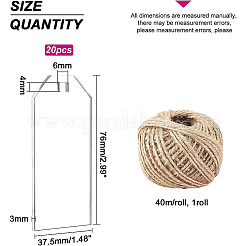 Transparent Acrylic Big Pendants&nbsp;TACR-BC0001-09