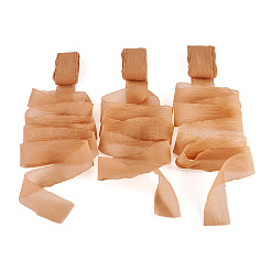 3 Rolls Frayed Polyester Ribbon&nbsp;OCOR-TA0002-97E