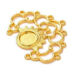 Rack Plating Alloy Cabochon Connector Settings&nbsp;STAS-M016-13G