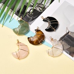 Natural Mixed Stone Pendants&nbsp;PALLOY-JF00855