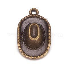 Tibetan Style Alloy Hat Pendants&nbsp;TIBEP-1023-AB-FF