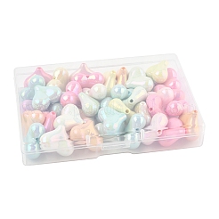 40Pcs UV Plating Opaque Acrylic Beads&nbsp;OACR-FS0002-20