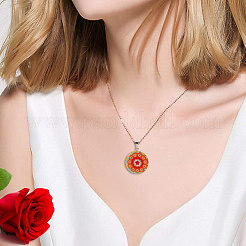 Handmade Millefiori Lampwork Pendants&nbsp;LAMP-S191-08