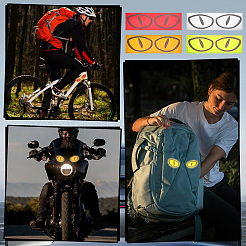 12Pcs 4 Colors PET Self Adhesive Reflective Stickers&nbsp;DIY-NB0016-01A
