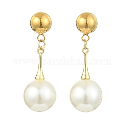Shell Pearl Beads Dangle Stud Earrings&nbsp;EJEW-JE07033