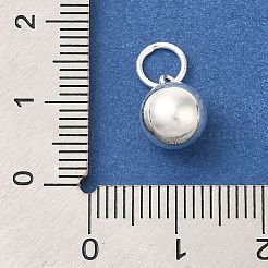 925 Sterling Silver Round Charms&nbsp;STER-G043-08D-S