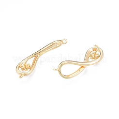 Brass Connector Charms&nbsp;KK-G432-13G