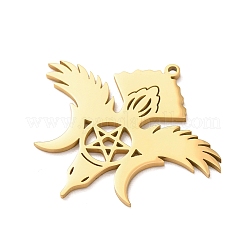 304 Stainless Steel Pendants&nbsp;STAS-F367-02G