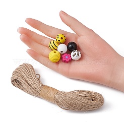 DIY Bee Pendant Decoration Making Kit&nbsp;DIY-YW0007-46
