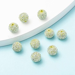 Half Drilled Czech Crystal Rhinestone Pave Disco Ball Beads&nbsp;RB-A059-H12mm-PP9-238