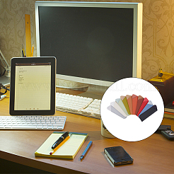 10Pcs 10 Colors PU Imitation Leather Fountain Pen Holders&nbsp;FIND-FH0006-38