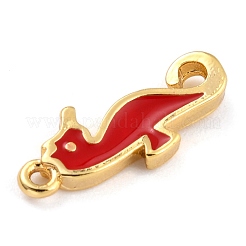 Golden Brass Enamel Pendants&nbsp;KK-P197-19C-G
